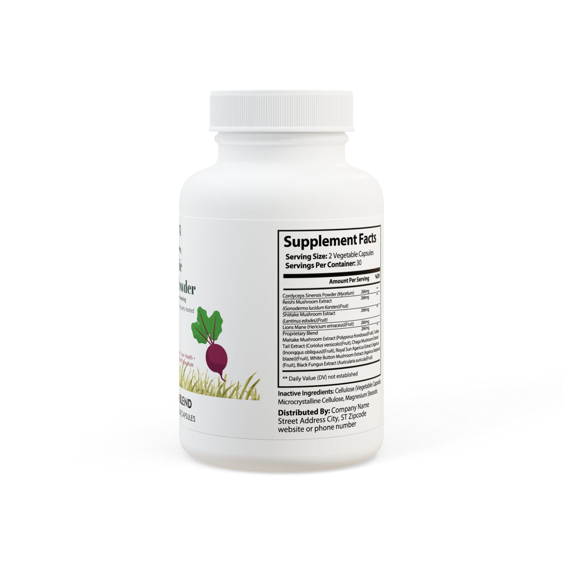 Organic Beetroot Powder (60 Capsules)