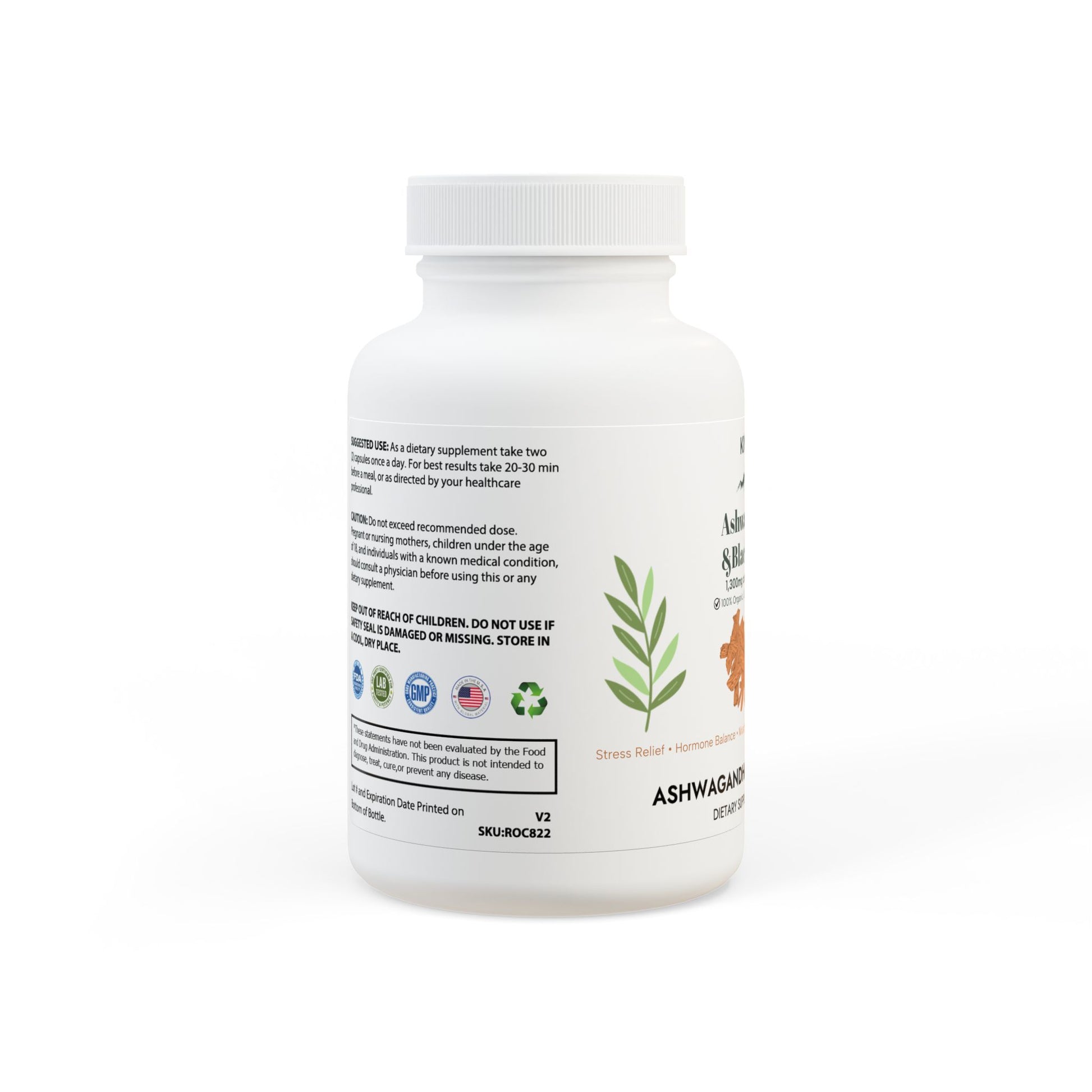 Ashwagandha & Black Pepper (60 capsules)