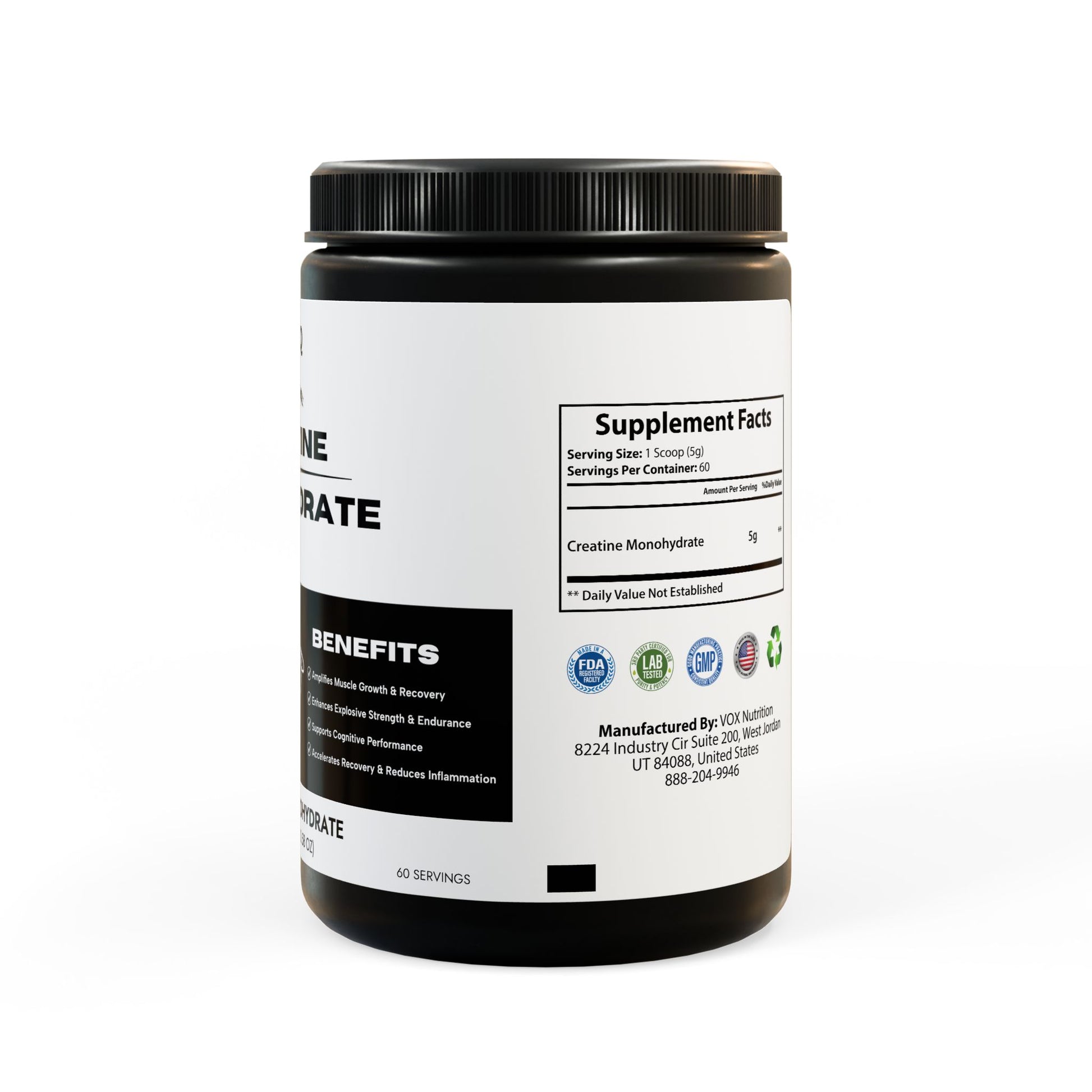 Creatine Monohydrate (300g, 10.58oz)